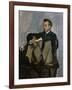 Portrait of Auguste Renoir 1867-Frederic Bazille-Framed Art Print