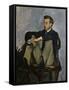 Portrait of Auguste Renoir 1867-Frederic Bazille-Framed Stretched Canvas