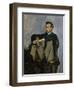 Portrait of Auguste Renoir 1867-Frederic Bazille-Framed Art Print