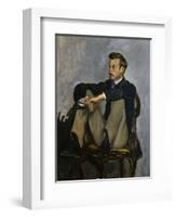 Portrait of Auguste Renoir 1867-Frederic Bazille-Framed Art Print