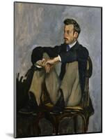 Portrait of Auguste Renoir 1867-Frederic Bazille-Mounted Art Print