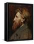 Portrait of Auguste Rodin (1840-1917) 1881-Francois Flameng-Framed Stretched Canvas