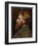 Portrait of Auguste Rodin (1840-1917) 1881-Francois Flameng-Framed Giclee Print