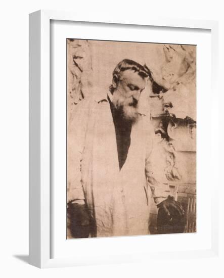 Portrait of Auguste Rodin,1905-Eugene Atget-Framed Giclee Print