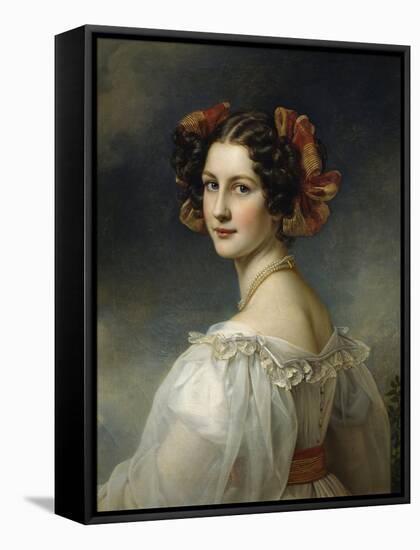Portrait of Auguste Strobl, 1827-Joseph Karl Stieler-Framed Stretched Canvas