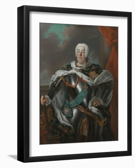 Portrait of Augustus III of Poland-Louis de Silvestre-Framed Giclee Print