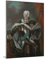 Portrait of Augustus III of Poland-Louis de Silvestre-Mounted Giclee Print