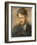 Portrait of Augustus John. R.A. (1878-1961), Bust Length, in a Dark Grey Smock and Neckerchief-Ambrose Mcevoy-Framed Giclee Print