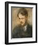 Portrait of Augustus John. R.A. (1878-1961), Bust Length, in a Dark Grey Smock and Neckerchief-Ambrose Mcevoy-Framed Giclee Print