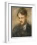 Portrait of Augustus John. R.A. (1878-1961), Bust Length, in a Dark Grey Smock and Neckerchief-Ambrose Mcevoy-Framed Giclee Print