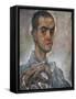 Portrait of Austrian Painter Max Oppenheimer (Vienna, 1885-New York, 1954), 1910-Egon Schiele-Framed Stretched Canvas