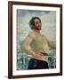 Portrait of Author Leonid Andreev-Ilya Efimovich Repin-Framed Giclee Print