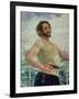 Portrait of Author Leonid Andreev-Ilya Efimovich Repin-Framed Giclee Print