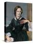 Portrait of Authoress Charlotte Bronte-null-Stretched Canvas