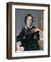 Portrait of Authoress Charlotte Bronte-null-Framed Giclee Print