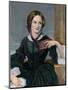 Portrait of Authoress Charlotte Bronte-null-Mounted Giclee Print