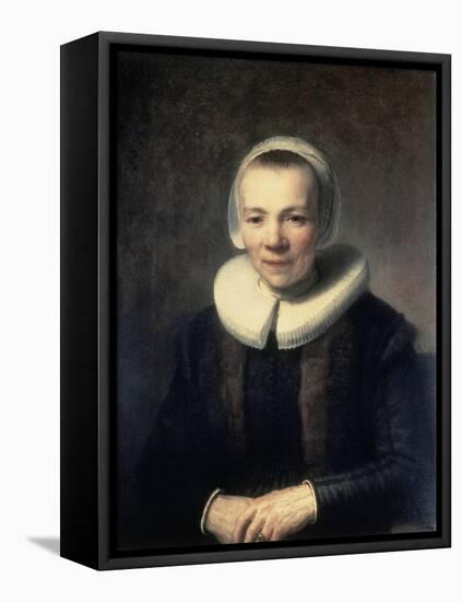 Portrait of B. Martens-Rembrandt van Rijn-Framed Stretched Canvas