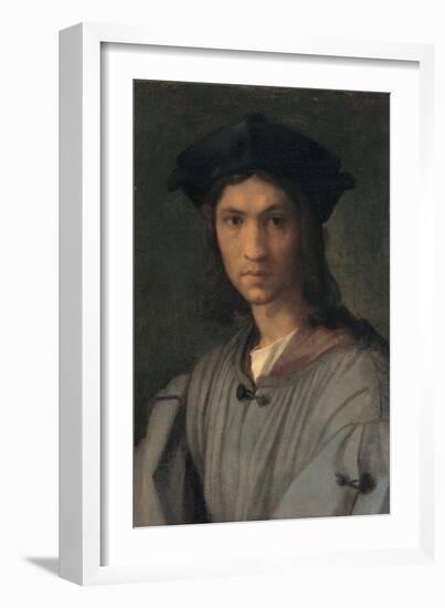 Portrait of Baccio Bandinelli (or Self-portrait)-Andrea del Sarto-Framed Art Print