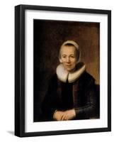 Portrait of Baertje Martens, 1649-Rembrandt van Rijn-Framed Giclee Print