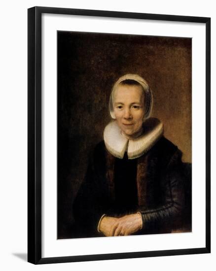 Portrait of Baertje Martens, 1649-Rembrandt van Rijn-Framed Giclee Print