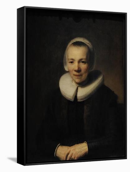 Portrait of Baertje Martens, c.1640-Rembrandt van Rijn-Framed Stretched Canvas