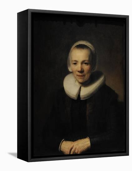 Portrait of Baertje Martens, c.1640-Rembrandt van Rijn-Framed Stretched Canvas