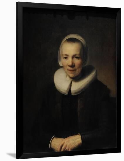 Portrait of Baertje Martens, c.1640-Rembrandt van Rijn-Framed Premium Giclee Print