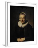 Portrait of Baertje Martens, c.1640-Rembrandt van Rijn-Framed Giclee Print