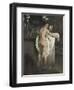 Portrait of Ballerina Carlotta Chabert Who Playing with Doves-Francesco Hayez-Framed Giclee Print