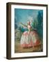 Portrait of Barbara Campanini (1721-179), known as La Barbarina, 1721-Jean Philippe Delaroche-Framed Giclee Print