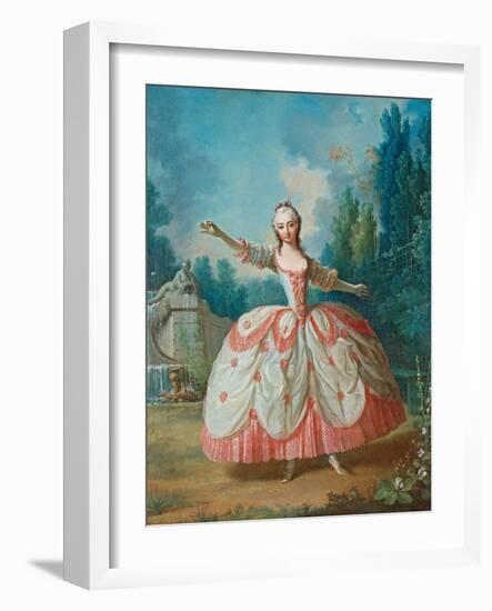 Portrait of Barbara Campanini (1721-179), known as La Barbarina, 1721-Jean Philippe Delaroche-Framed Giclee Print