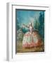 Portrait of Barbara Campanini (1721-179), known as La Barbarina, 1721-Jean Philippe Delaroche-Framed Giclee Print