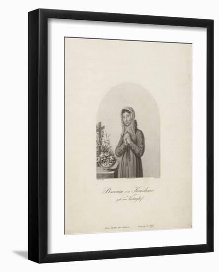 Portrait of Barbara Juliane Von Krüdener (1764-182)-Friedrich Wilhelm Meyer the Elder-Framed Giclee Print