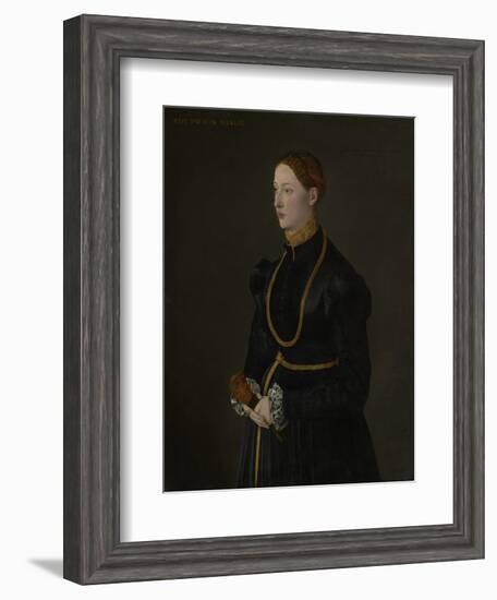 Portrait of Barbara Kressin, 1544-Netherlandish School-Framed Giclee Print