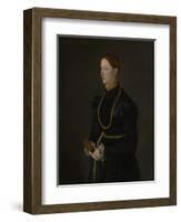 Portrait of Barbara Kressin, 1544-Netherlandish School-Framed Giclee Print