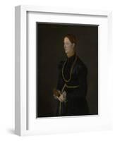Portrait of Barbara Kressin, 1544-Netherlandish School-Framed Giclee Print