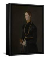 Portrait of Barbara Kressin, 1544-Netherlandish School-Framed Stretched Canvas