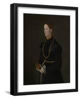 Portrait of Barbara Kressin, 1544-Netherlandish School-Framed Giclee Print