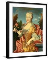 Portrait of Barbara of Portugal, C. 1735-Jean Ranc-Framed Giclee Print