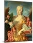 Portrait of Barbara of Portugal, C. 1735-Jean Ranc-Mounted Giclee Print