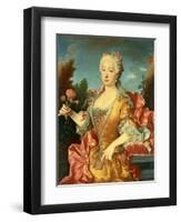 Portrait of Barbara of Portugal, C. 1735-Jean Ranc-Framed Giclee Print