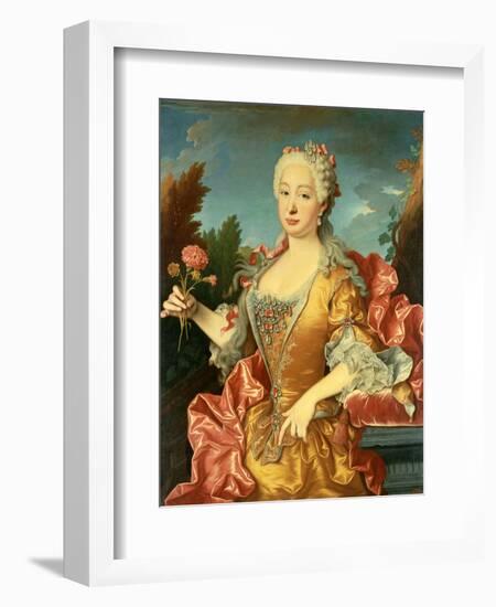 Portrait of Barbara of Portugal, C. 1735-Jean Ranc-Framed Giclee Print