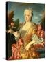 Portrait of Barbara of Portugal, C. 1735-Jean Ranc-Stretched Canvas