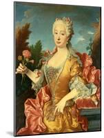 Portrait of Barbara of Portugal, C. 1735-Jean Ranc-Mounted Giclee Print