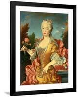 Portrait of Barbara of Portugal, C. 1735-Jean Ranc-Framed Giclee Print