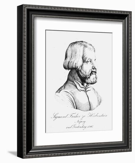 Portrait of Baron Sigmund Von Herberstein, Ambassador in Poland and Russia, 1547-null-Framed Giclee Print