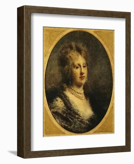 Portrait of Baroness Frankfort, 1870-1880-Daniele Ranzoni-Framed Giclee Print