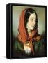 Portrait of Baroness Lutheroth-Friedrich Von Amerling-Framed Stretched Canvas