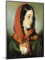 Portrait of Baroness Lutheroth-Friedrich Von Amerling-Mounted Giclee Print