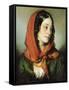 Portrait of Baroness Lutheroth-Friedrich Von Amerling-Framed Stretched Canvas